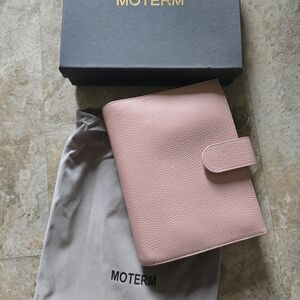 Moterm Pink Leather Planner